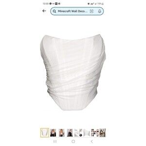 MOALLUOM Mesh Corset Crop Top Bustier Underbust Boned Backless Sleeveless